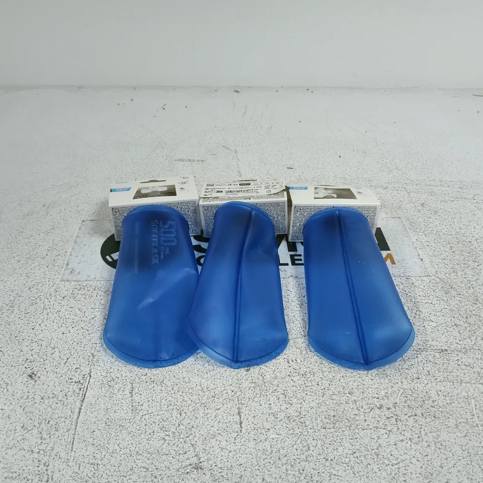 SET OF 3 DECATHLON KIPRUN 500ML SOFT FLASK