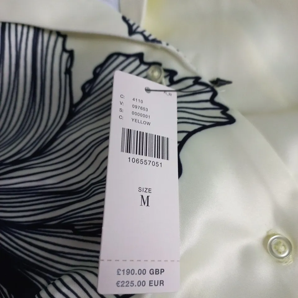 ANTHROPOLOGIE WOMEN'S FLORAL PRINT SHIRT - LONG SLEEVE, BUTTON FRONT, SIZE M