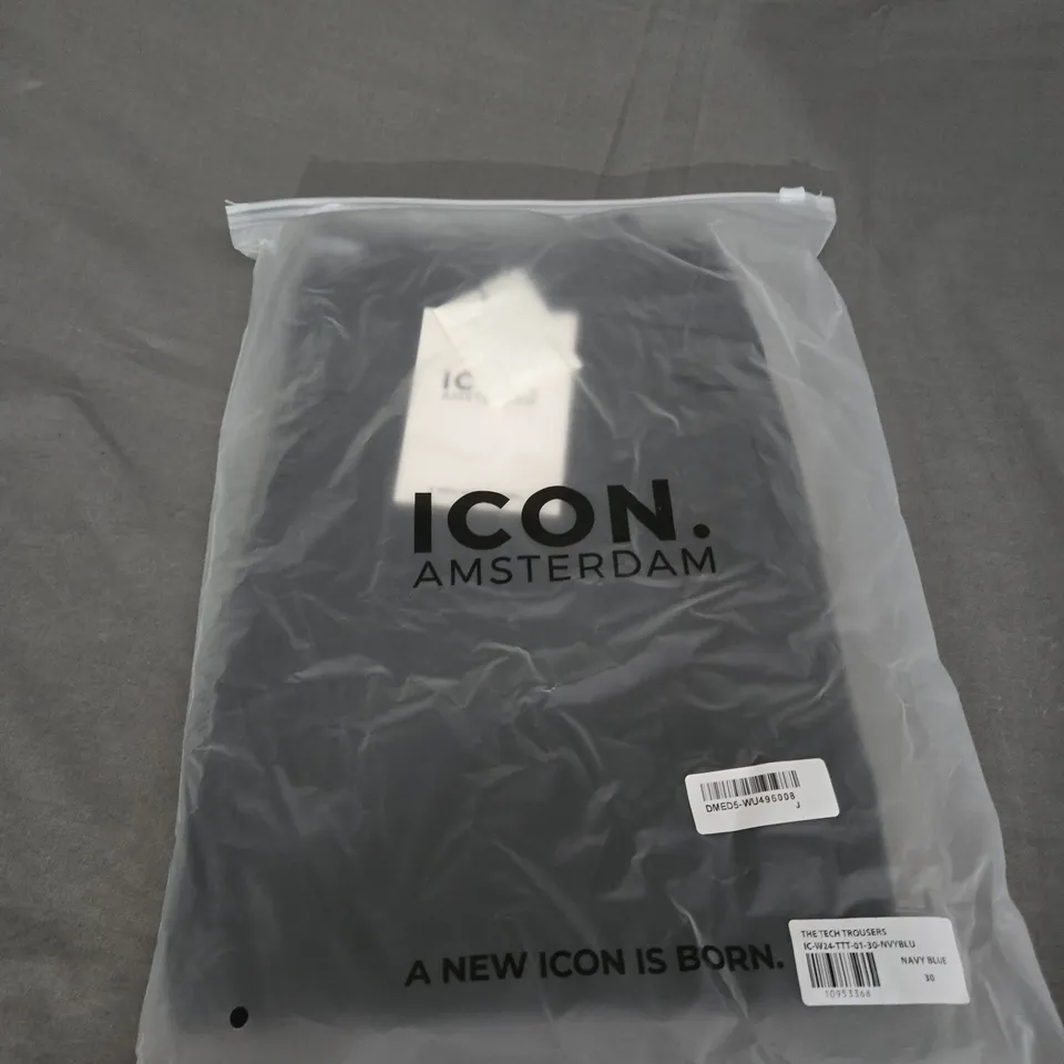 BAGGED ICON AMSTERDAM TECH TROUSERS SIZE 30