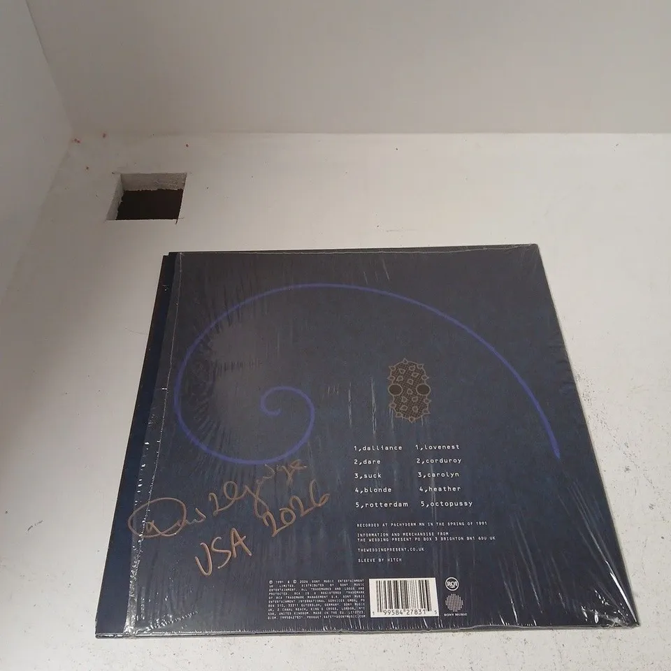 THE WEDDING PRESENT – SEAMONSTERS (35TH ANNIVERSARY EDITION) DEEP SEA BLUE VINYL 2XLP SIGNED