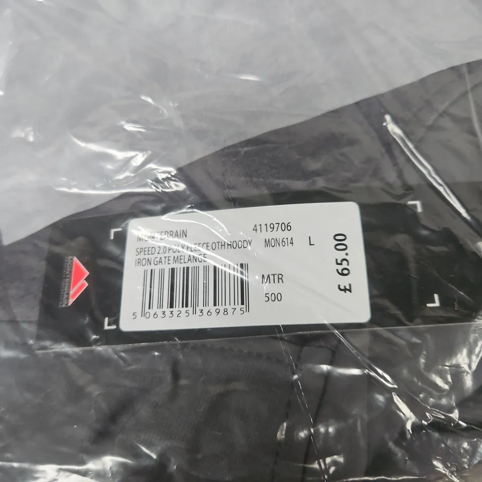 MOUNTERRAIN SPEED 2.0 POLY FLEECE – IRON GATE MELANGE, SIZE L. SEALED