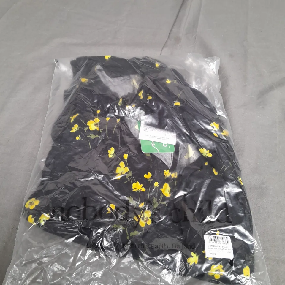 SEALED NOBODY CHILD BLAKE MIDI DRESS PARIS FLORAL - UK 12