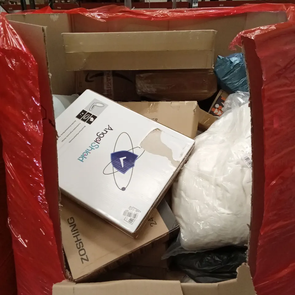 PALLET OF ASSORTED HOUSEHOLD GOODS AND PRODUCTS TO INCLUDE; TOILET SAFETY RAIL, TOILET SEAT ETC