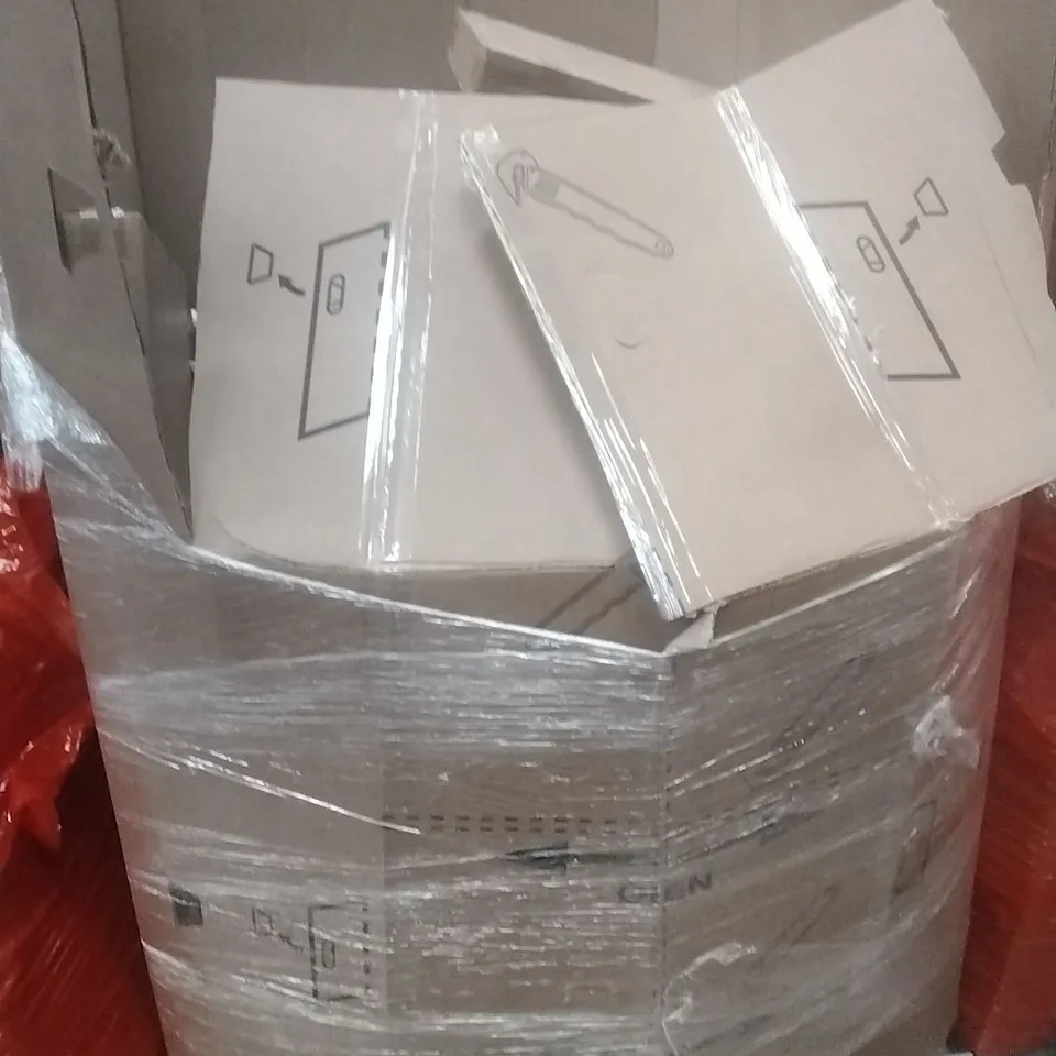 PALLET OF ASSORTED HOUSEHOLD GOODS AND PRODUCTS TO INCLUDE; HOME DECOR, BOXED FURNITURE ETC