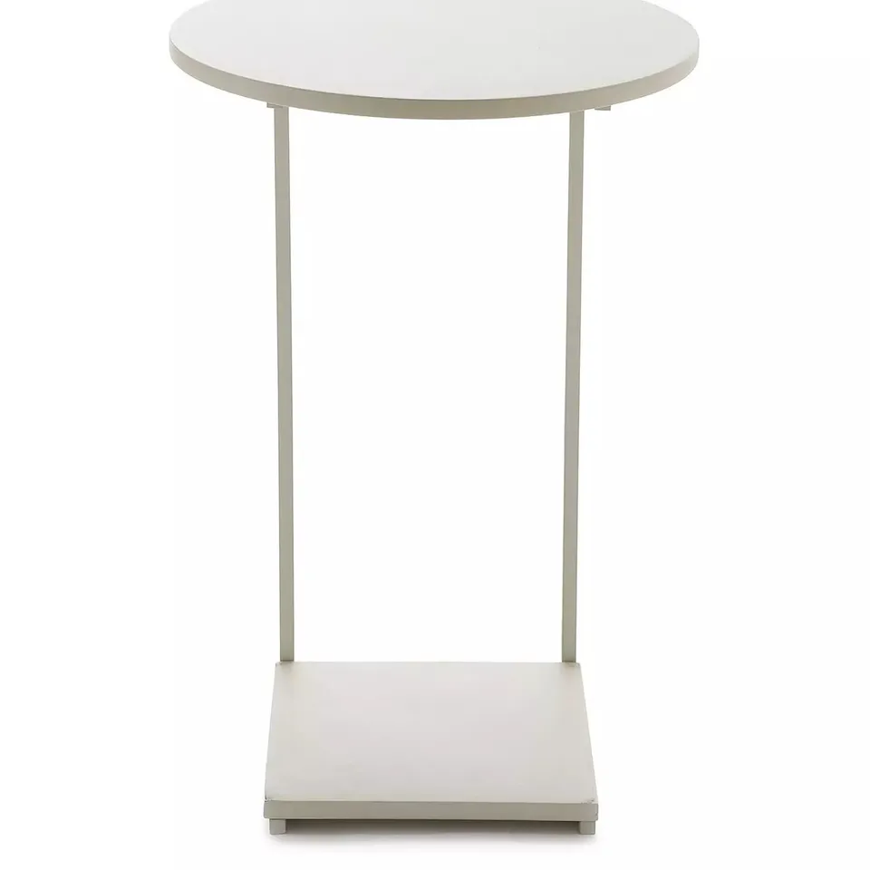 BOXED EVERYDAY COURT SIDE TABLE IN WHITE