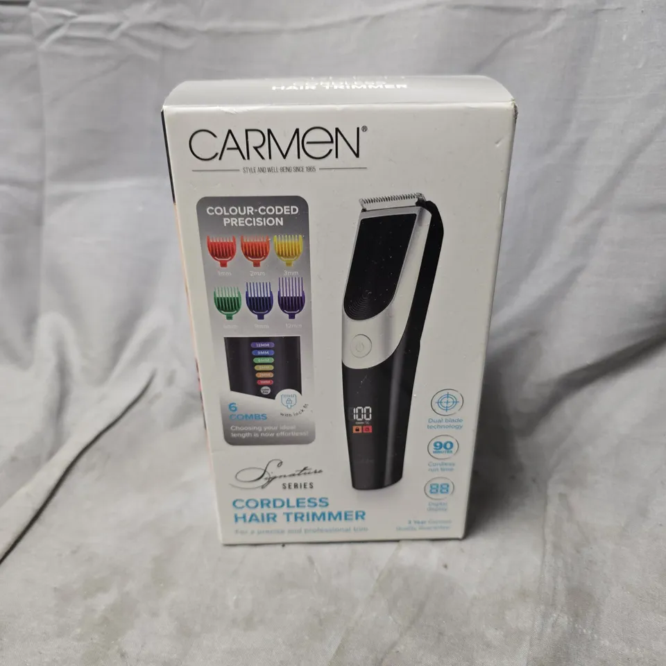 BOXED AND SEALED CARMEN CORDLESS HAIR TRIMMER