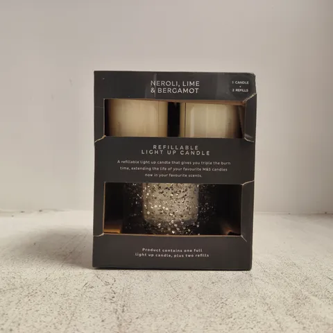 REFILLABLE LIGHT UP CANDLE β NEROLI, LIME & BERGAMOT