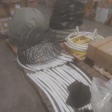 5 X PALLETS TO CONTAIN ASSORTED HANGING EGG CHAIRS, PARTS AND PIECES