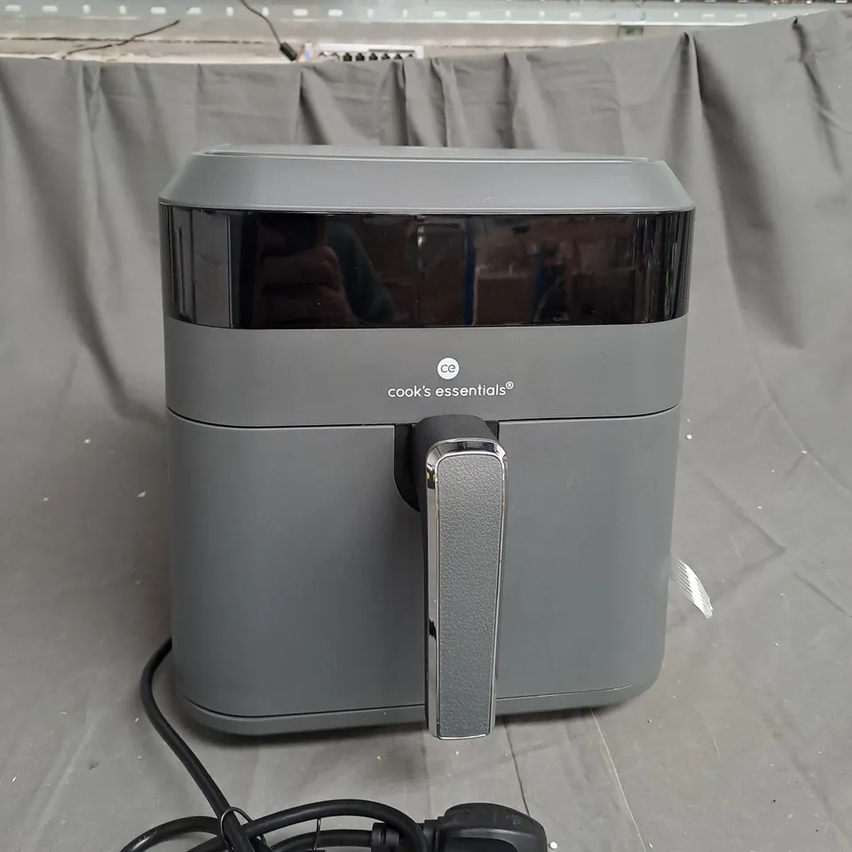 BOXED COOK'S ESSENTIALS 5.8L AIR FRYER IN SLATE GREY