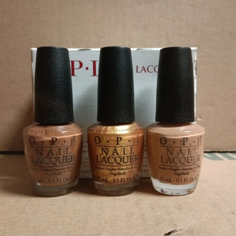 O.P.I BOX OF 6 X 15ML NAIL LACQUER - COLOURS VARY