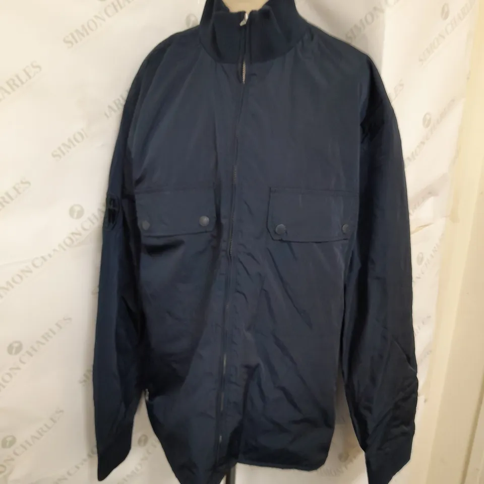 PRETTY GREEN MUNICH JACKET IN NAVY SIZE L
