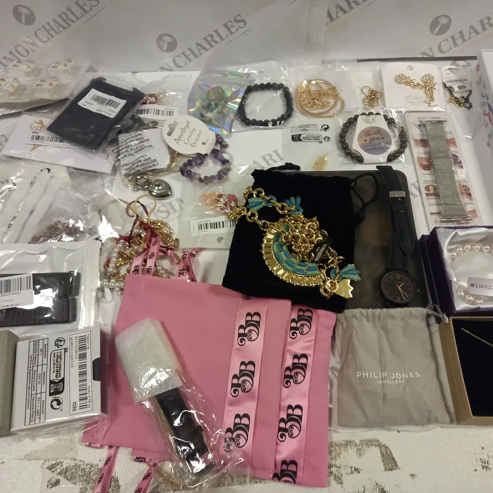 LOT OF ASSORTED JEWELLERY AND WATCH ITEM STO INCLUDE PHILIP JONES AND JOHN RICHARDS