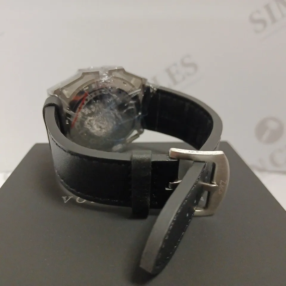 ZIHLMANN & CO CHRONOGRAPH STYLE LEATHER STRAP WATCH