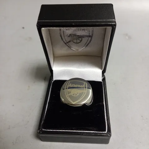 BOXED ARSENAL RING IN SILVER