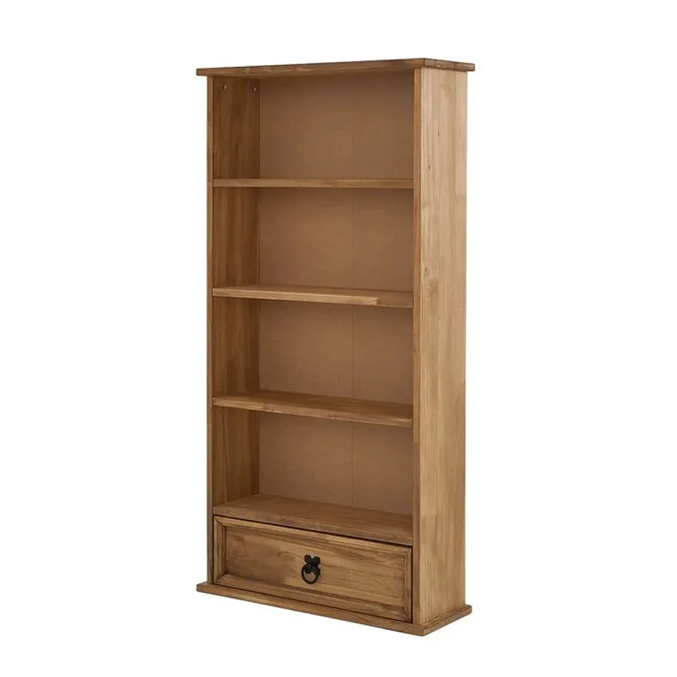 BOXED PYPER 103CM H X 52CM W SOLID WOOD STANDARD BOOKCASE (1 BOX)