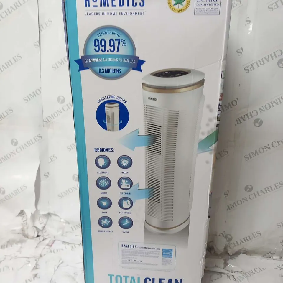 BOXED HOMEDICS TOTALCLEAN PETPLUS AT-PET02A-GB AIR PURIFIER