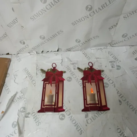 BOXED SET OF 2 LIT WINDOW STICKERS SANTA EXPRESS