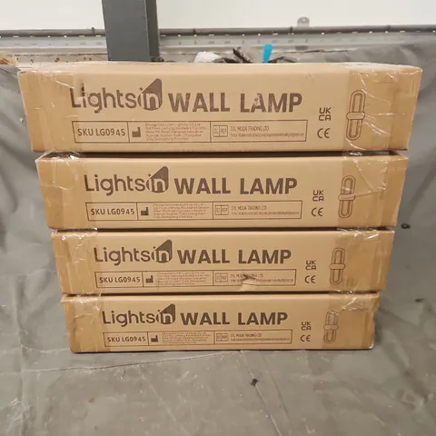 LIGHTSIN WALL LAMP – BOXED (SET OF 4)