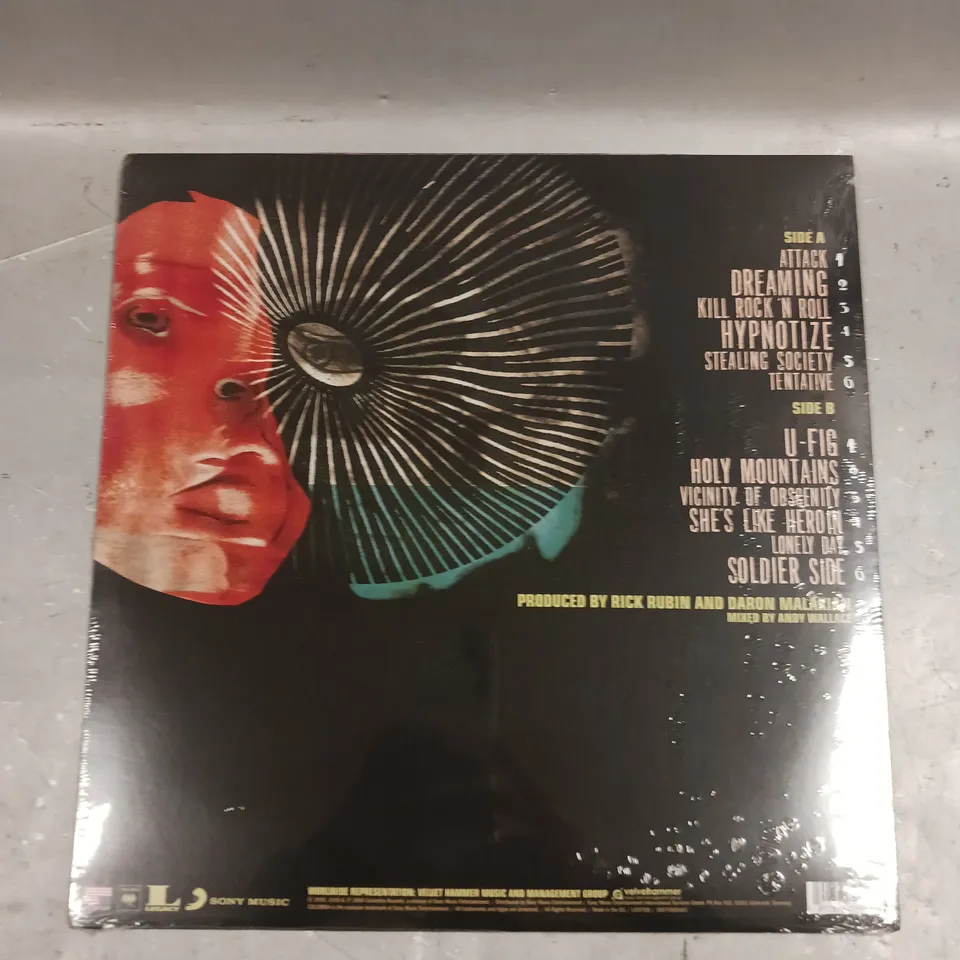 SEALED SYSTEM OF A DOWN HYPNOTIZE VINYL 