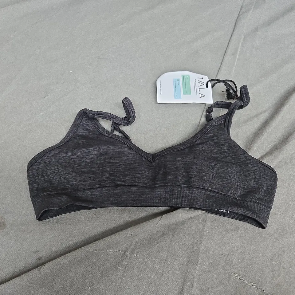 TALA SCULPT SEAMLESS MINI BRA BLACK MARL MEDIUM 