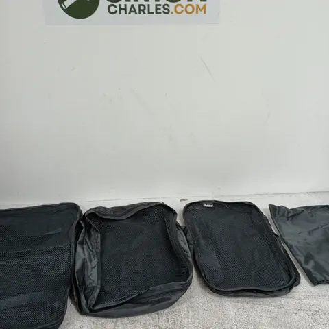 FOLDIE BLACK SOFT STORAGE POUCH SET (4 PIECES)