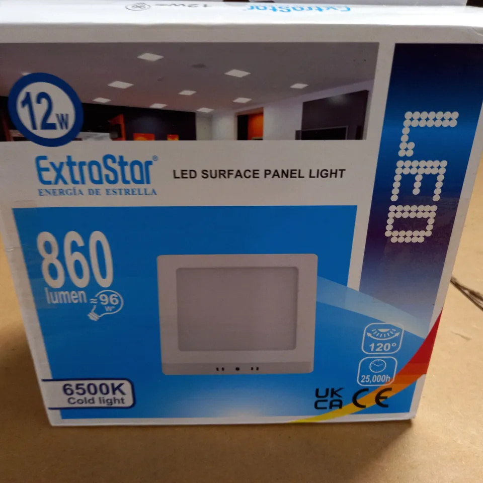 LOT OF 3 EXTRASTAR LED SURFACE PANEL LIGHTS