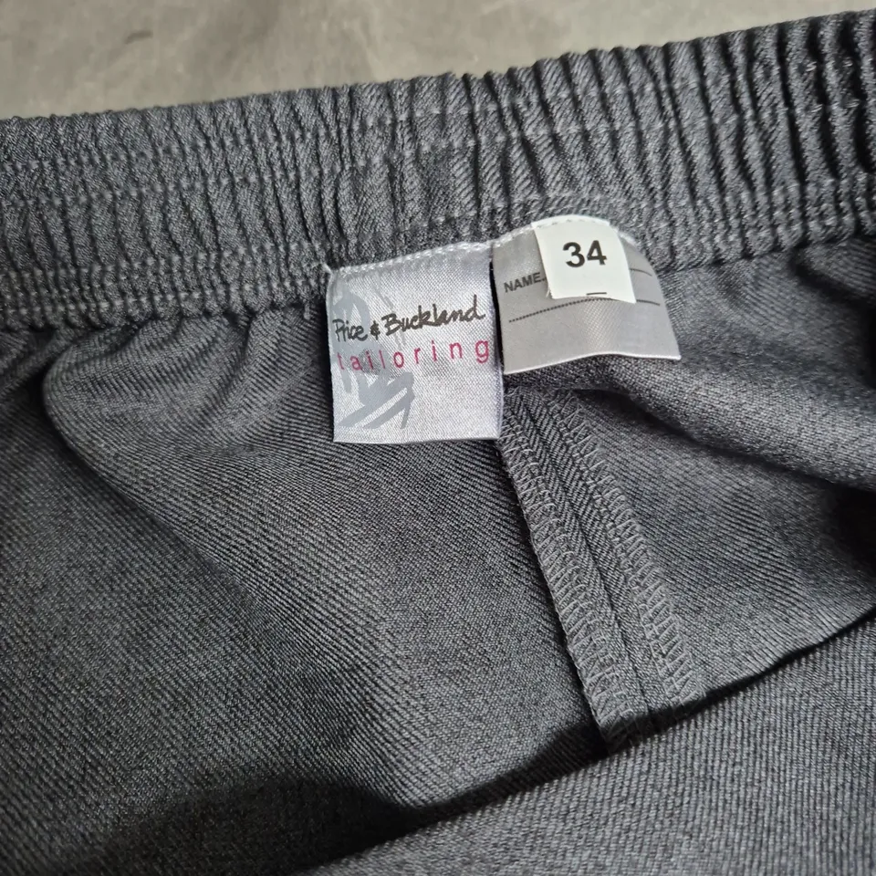 GREY PRICE & BUCKLAND TAILORING DRESS WITH EMBROIDERED CREST PATCH, SIZE 34