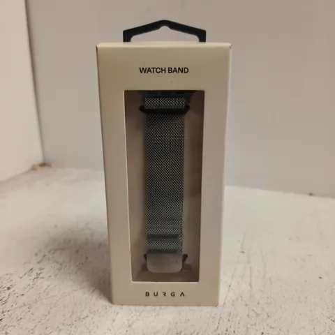 BOXED BURGA METAL MESH APPLE WATCH BRACELET STRAP 38/40 (SILVER)