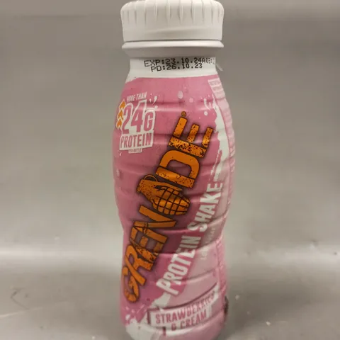 16 X SEALED GRENADE PROTEIN SHAKES - 16 X 330ML - STRAWBERRIES AND CREAM - COLLECTION ONLY