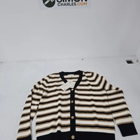 PHASE EIGHT STRIPED CARDIGAN – SIZE M