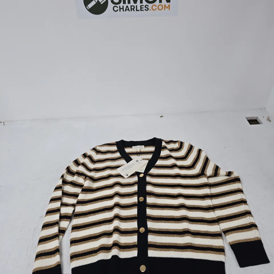 PHASE EIGHT STRIPED CARDIGAN – SIZE M