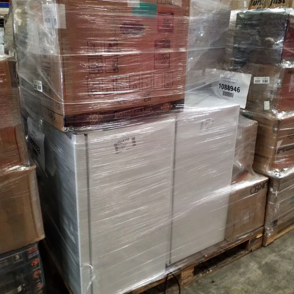 PALLET OF APPROXIMATELY 12 UNPROCESSED RAW RETURN HOUSEHOLD AND ELECTRICAL GOODS TO INCLUDE;