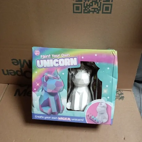 PAINT YOUR OWN UNICORN CRAFT KIT – UNPAINTED UNICORN FIGURE (BOXED)