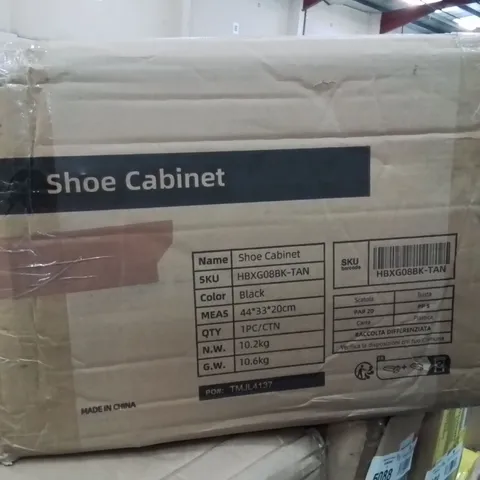 BOXED 42 PAIR STACKABLE SHOE STORAGE CABINET (1 BOX)