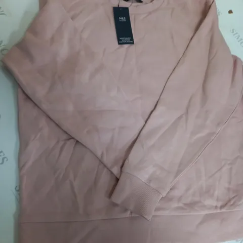 M&S PINK JUMPER - SIZE MEDIUM