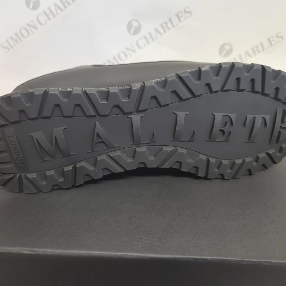 BOXED MALLET DIVER 2.0 MIDNIGHT MONOCHROME PLATFORM SNEAKERS - SIZE 10 UK
