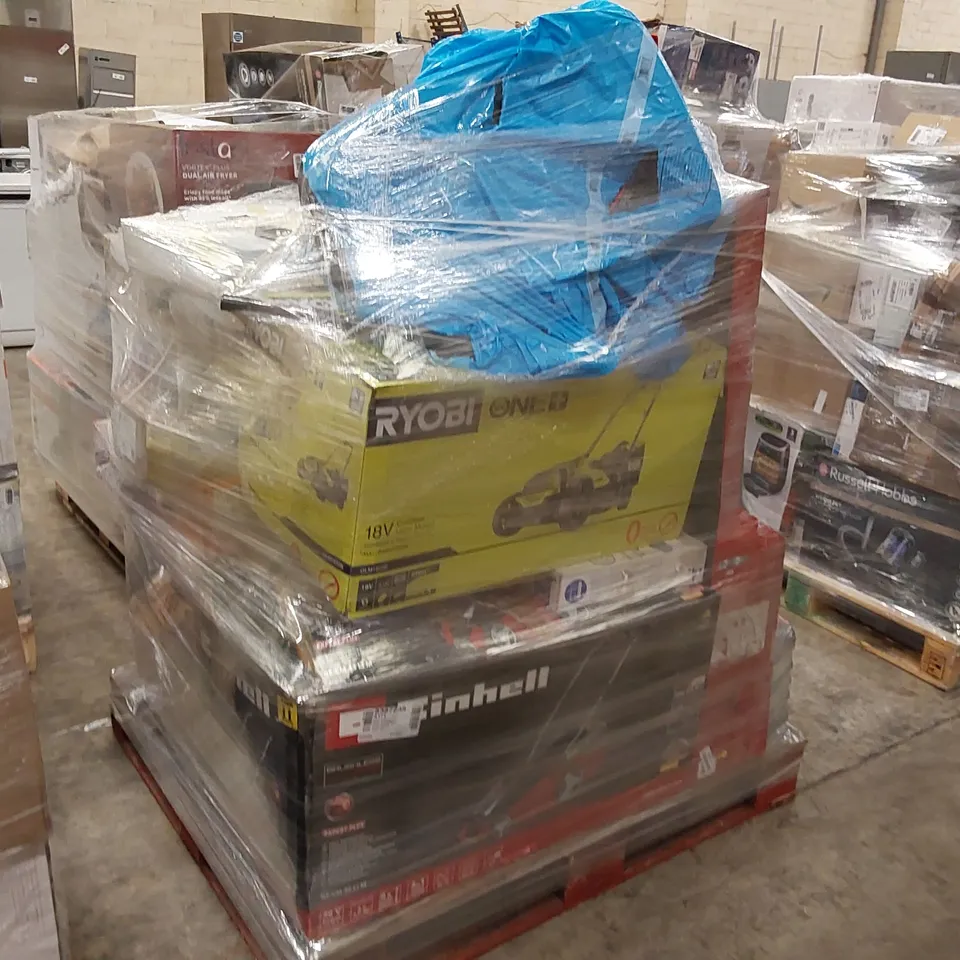 PALLET OF APPROXIMATELY 27 UNPROCESSED RAW RETURN HOUSEHOLD AND ELECTRICAL GOODS TO INCLUDE;