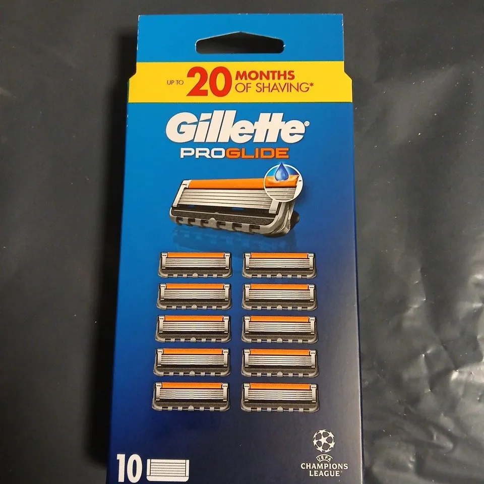 GILLETTE PROGLIDE RAZOR BLADE REFILLS – BOX OF 10 CARTRIDGES