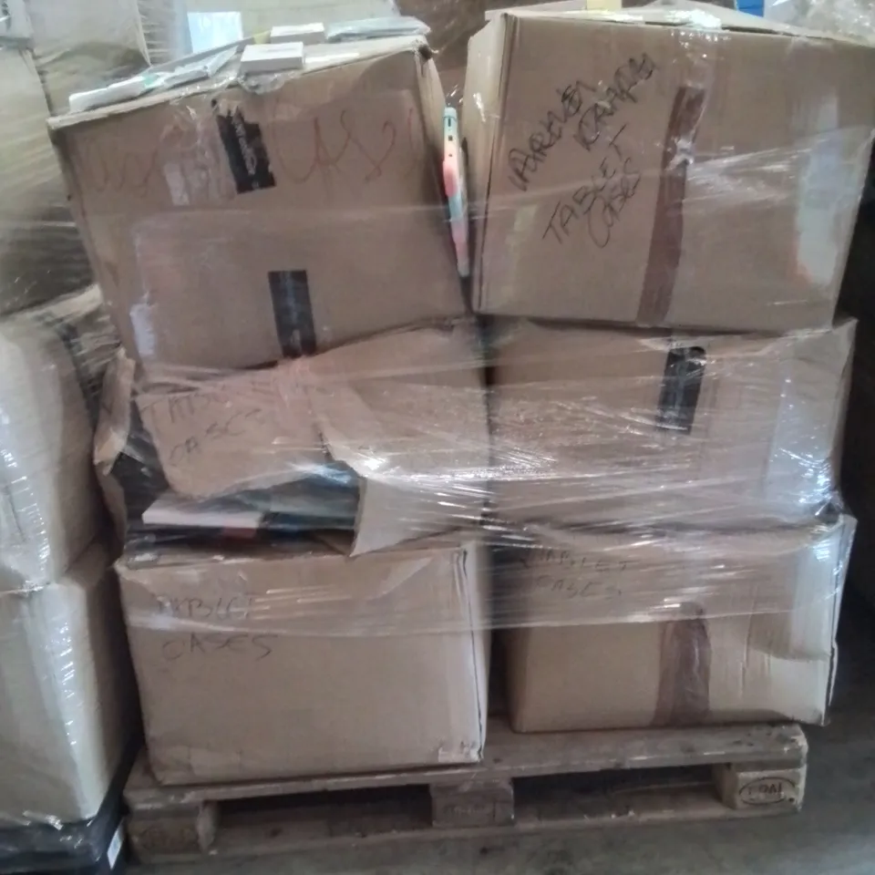PALLET TO CONTAIN A LARGE QUANTITY OF TABLET CASES AND SCREEN PROTECTORS
