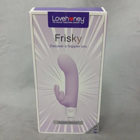 LOVEHONEY FRISKY RABBIT VIBRATOR – PURPLE, BOXED