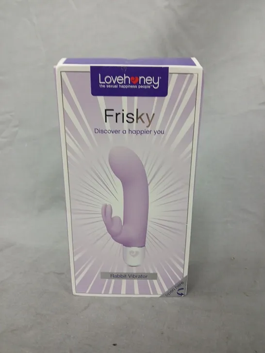 Lot 2540: LOVEHONEY FRISKY RABBIT VIBRATOR – PURPLE, BOXED - 5418154 ...