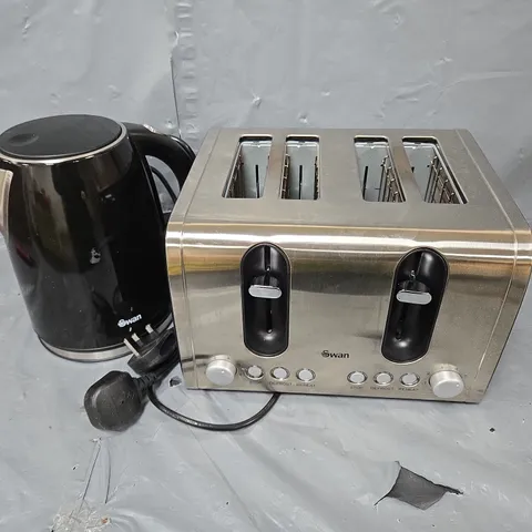 BOXED SWAN KETTLE & TOASTER 4-SLICE TWIN PACK