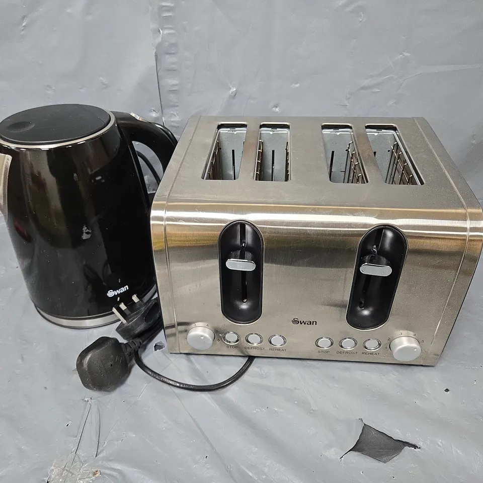 BOXED SWAN KETTLE & TOASTER 4-SLICE TWIN PACK