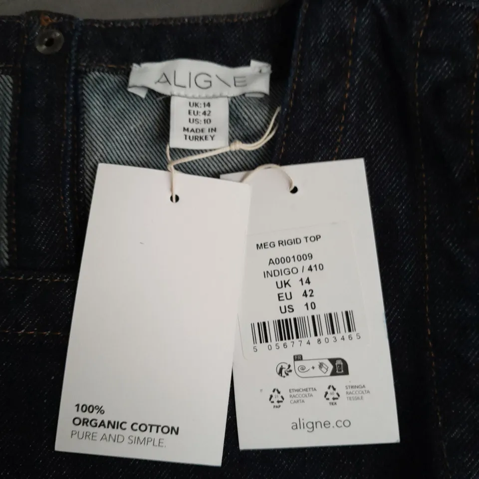 ALIGN MEG RIGID DENIM TOP - UK 14