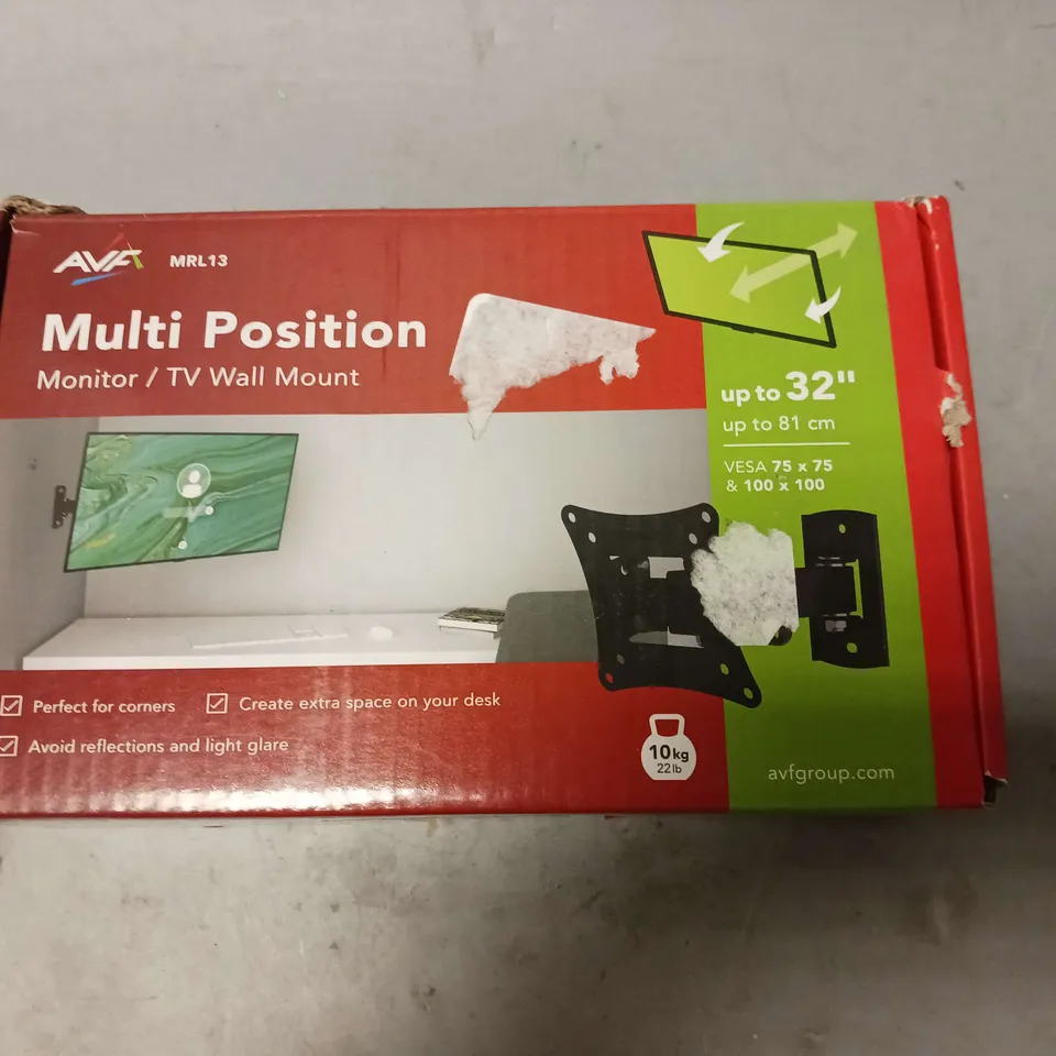 AVF MULTI POSITION MONITOR/TV WALL MOUNT