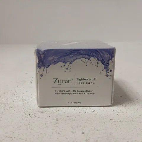 BOXED AND SEALED ZYREN TIGHTEN & LIFT NECK CREAM – 50ML