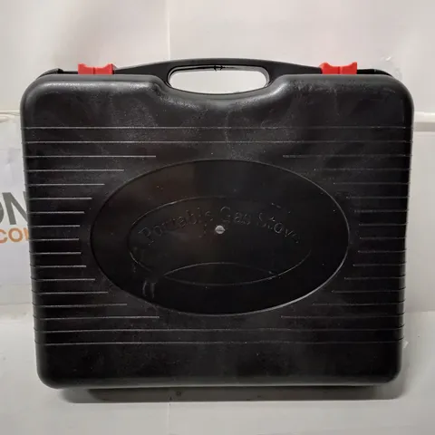 PORTABLE GAS STOVE β BLACK, IN CARRY CASE (ASPECT)