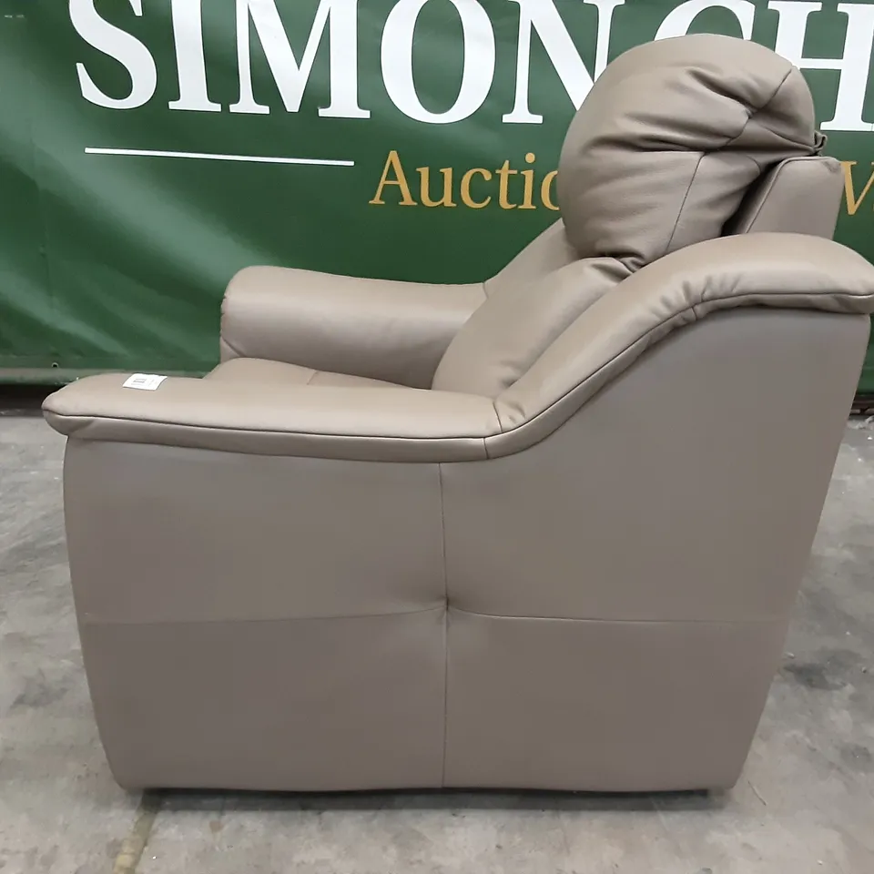QUALITY BRITISH MANUFACTURED DESIGNER G PLAN FIRTH ELECTRIC RECLINING CHAIR P216 CAPRI MUSHROOM 