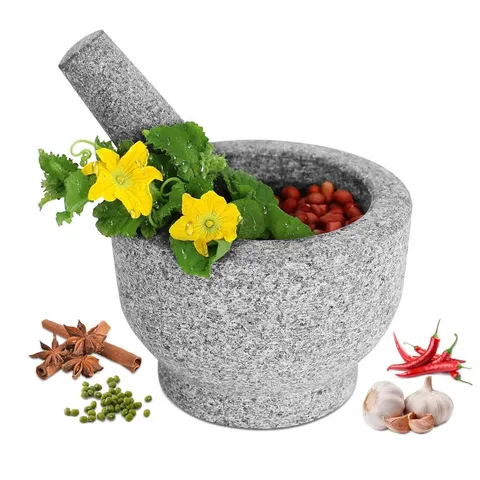 BOXED GRANDMA SHARK MORTAR AND PESTLE SET 14×10CM