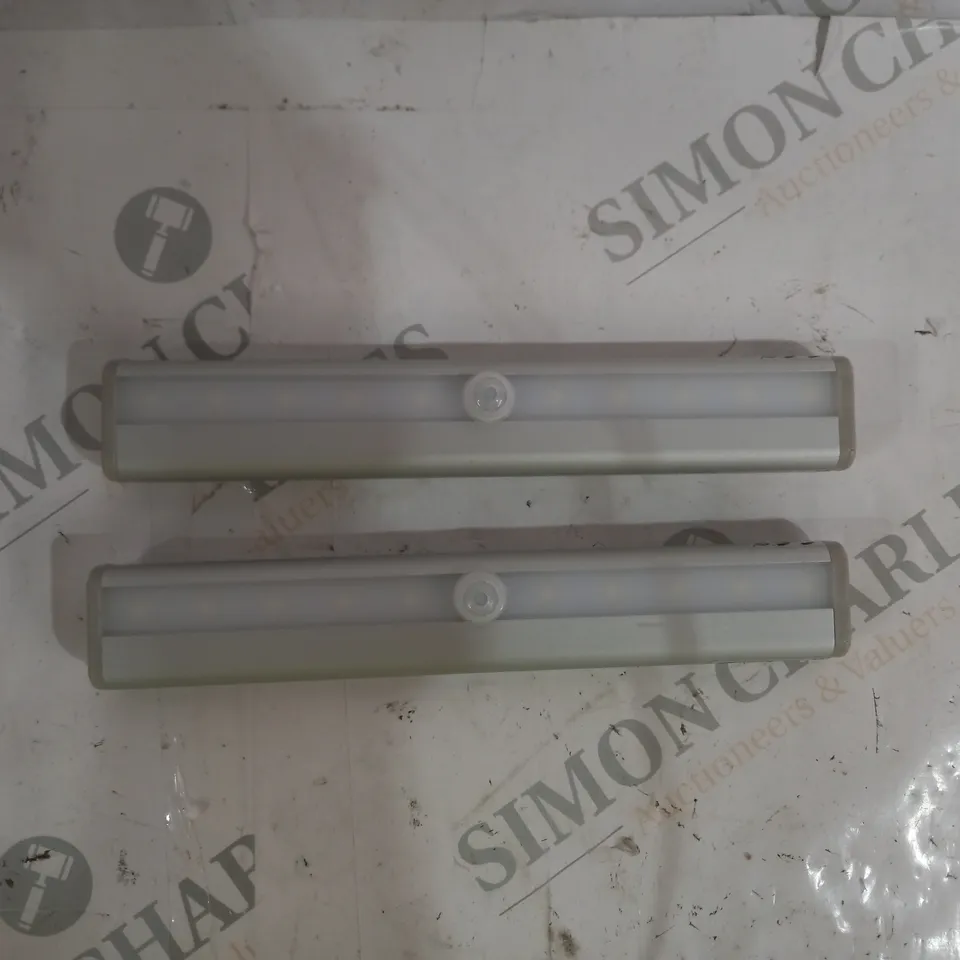 SFIXX BRUSHED ALUMINIUM PIR MOTION SENSOR LIGHTS DUO